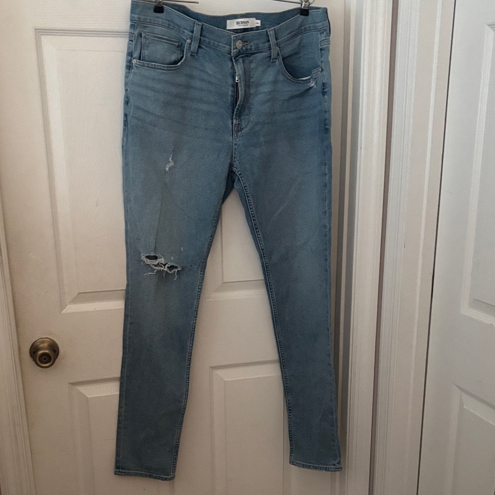 Hudson Jeans Light Wash Distressed Jeans